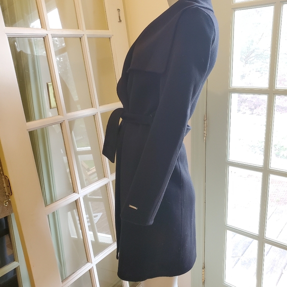 Tahari Wool Trench Coat - Picture 6 of 11